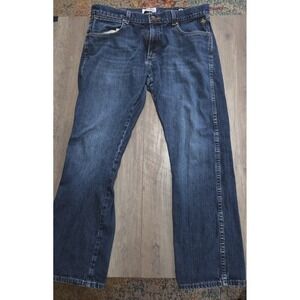 Wrangler Rooted *made In USA* Mens Bootcut Denim Medium Wash Blue Jeans 34x30